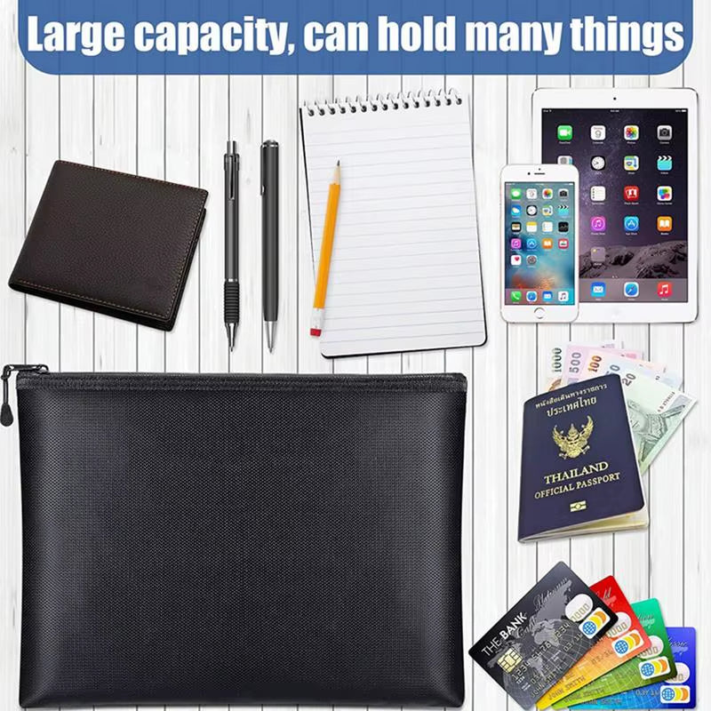 Ultimate Fireproof & Waterproof Document Envelope - Secure Your Valuables with Style in S/M/L Sizes