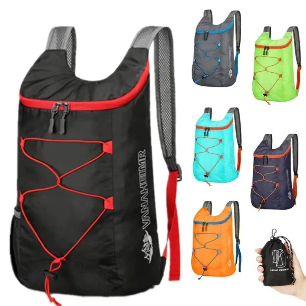 Ultimate Lightweight Waterproof Folding Backpack for Outdoor Adventures - Perfect for Camping, Hiking, and Travel