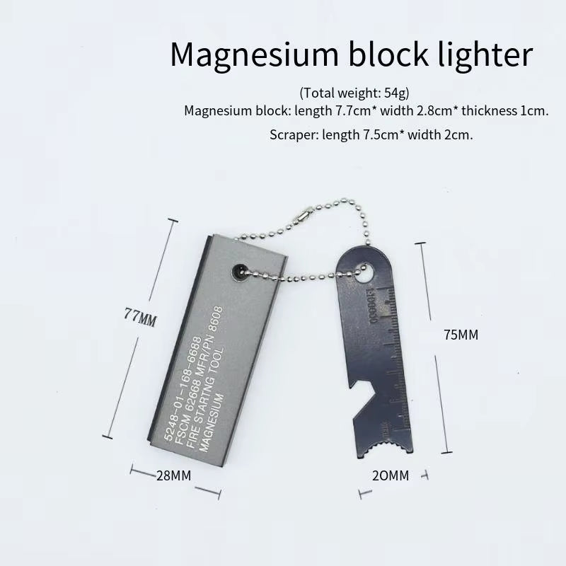 Waterproof Portable Flint Emergency Fire Starter - Multifunctional Outdoor Camping Tool for Survival Gear