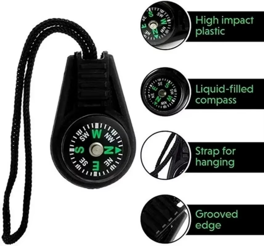 Explore the Outdoors with Our Colorful Mini Compass Keychain - Perfect for Camping, Hiking, and Adventure!