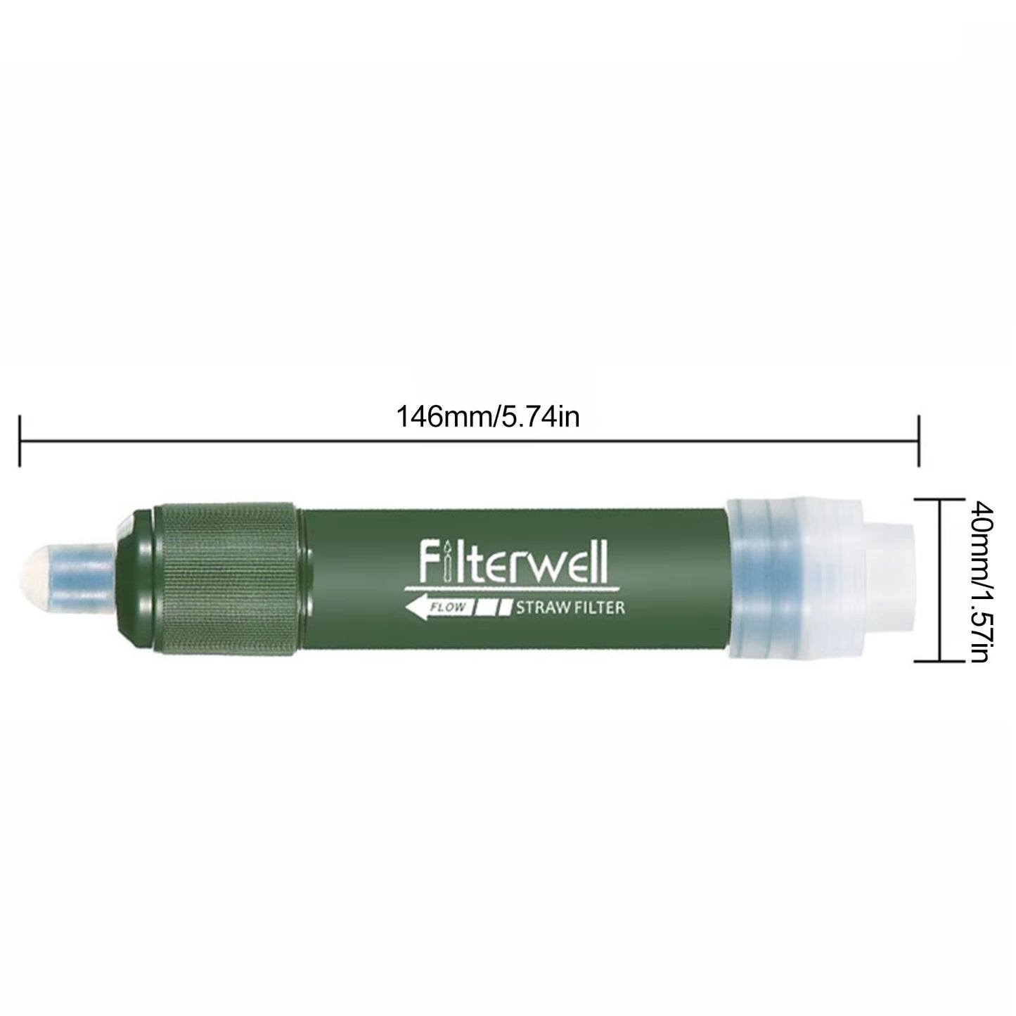 Ultimate Survival Water Filter - 0.01 Micron Personal Water Filter for Emergency Camping and Hiking Adventures