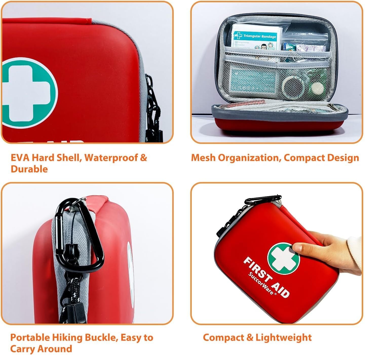 150-Piece Mini First Aid Kit - Essential Emergency Medical Kit for Home, Travel, and Outdoor Adventures