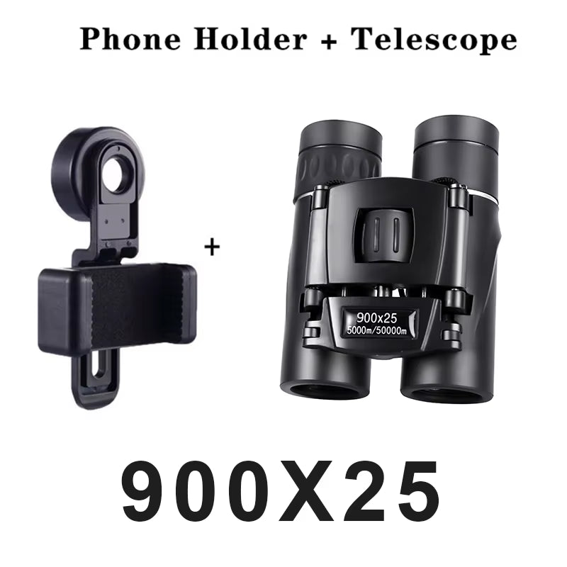 Experience the Outdoors Like Never Before with High-Power 900X25 BAK4 Binoculars - Perfect for Hunting, Travel, and Low Light Adventures!