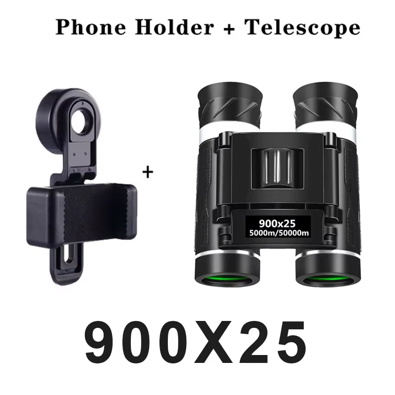 Experience the Outdoors Like Never Before with High-Power 900X25 BAK4 Binoculars - Perfect for Hunting, Travel, and Low Light Adventures!