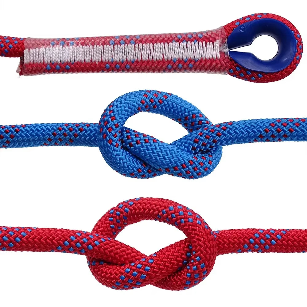 12Mm Safety Life Rope Climbing Rope Static Rock Mountaineering Rope Outdoor Survival Fire Escape Car Rescue 10M 20M 30M 50M