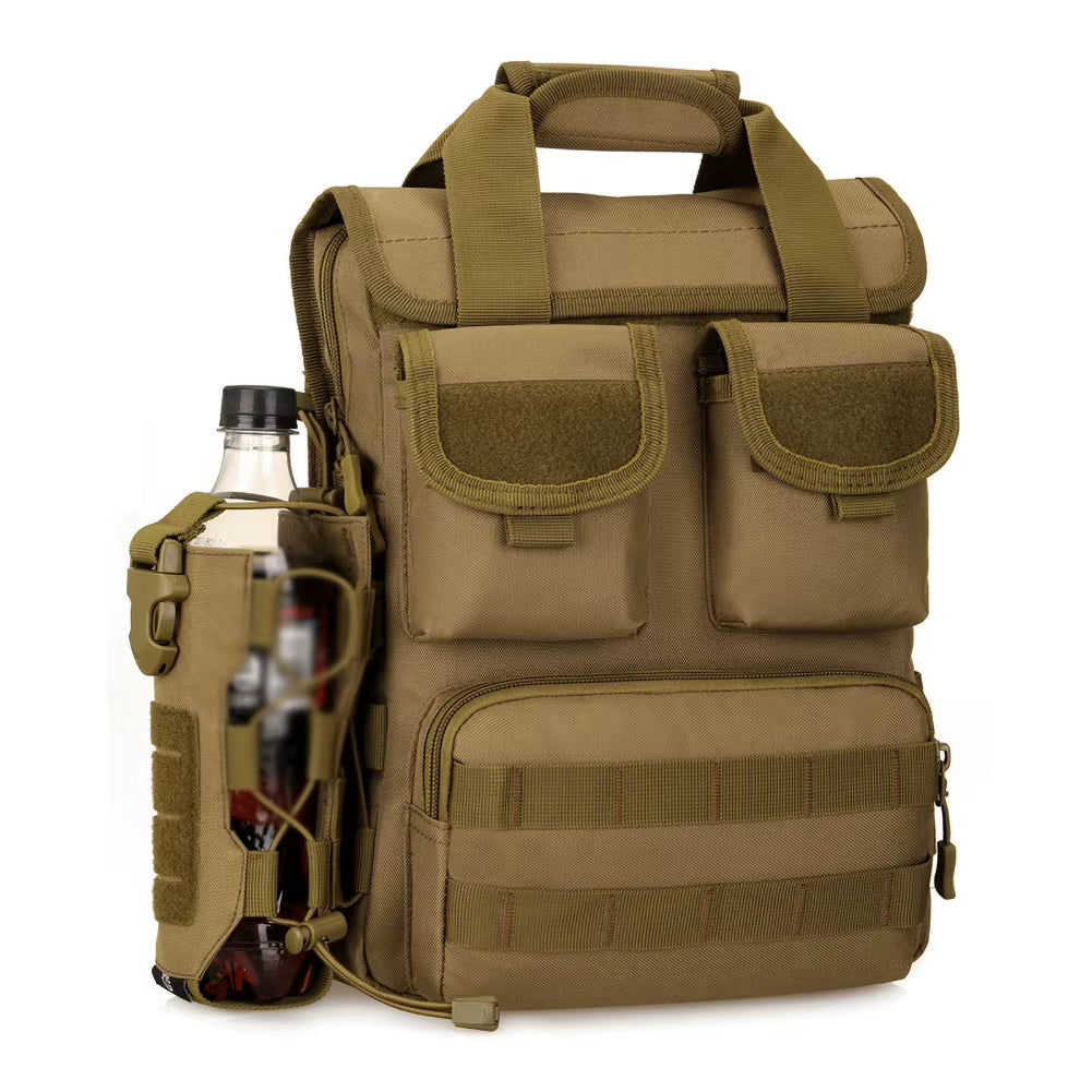 Durable Tactical Molle Nylon Water Bottle Holder for Outdoor Adventures - Adjustable Camping Canteen Cover