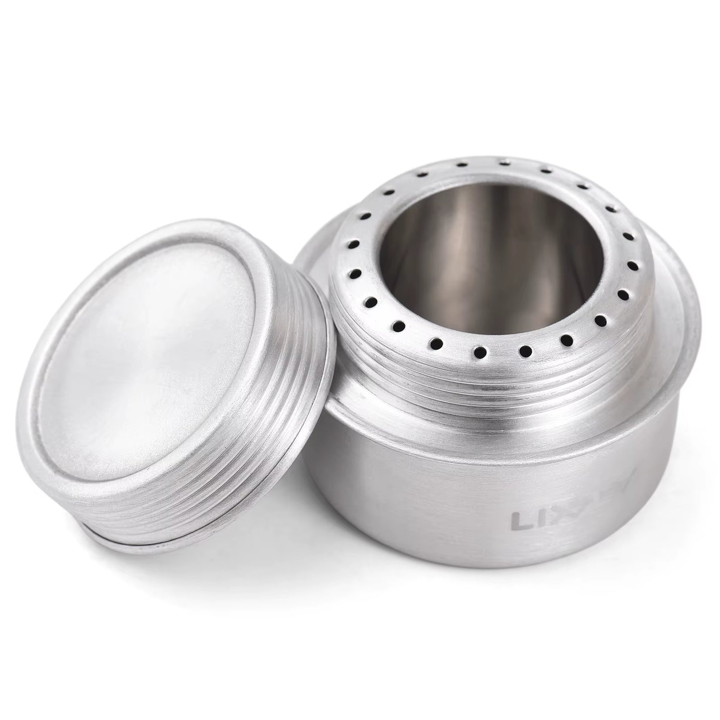 Compact and Lightweight Mini Aluminum Alloy Alcohol Stove for Outdoor Cooking - Perfect for Camping, Hiking, and Backpacking
