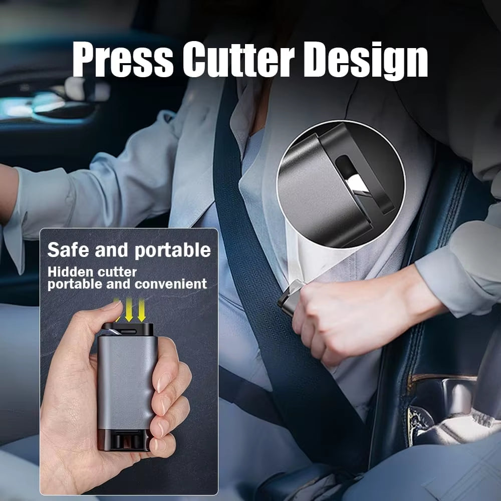 2 in 1 Car Window Breaker Car Window Breaker Car Safety Hammer with Seat Belt Cutter Glass Emergency Hammer Car Rescue Tool