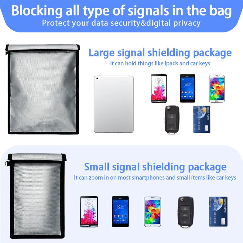 Ultimate Fireproof & Waterproof Faraday Bag: Your Essential Anti-Hacking Storage Solution for Laptops, Phones & Key Fobs