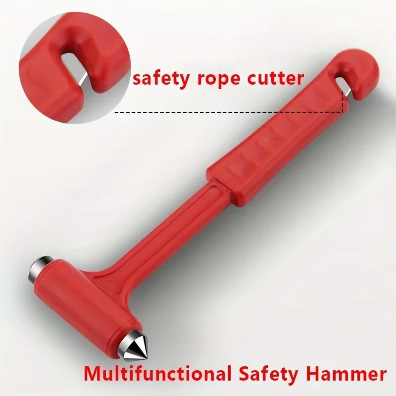 Essential Two-in-One Emergency Car Safety Hammer: Your Ultimate Glass Breaker and Seat Belt Cutter