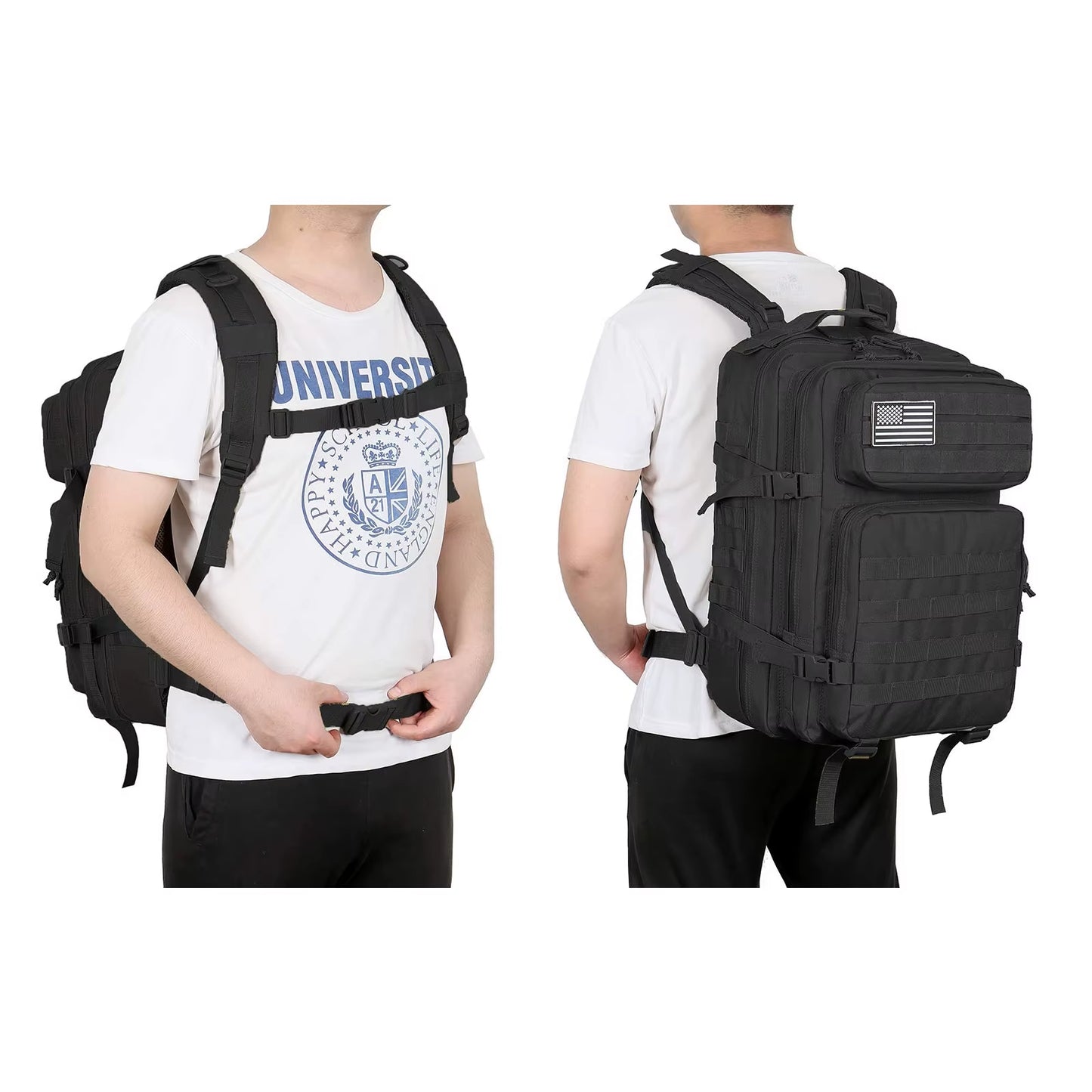 Ultimate 45L Tactical Backpack: Molle Assault Pack for Hiking, Camping, and Everyday Adventures