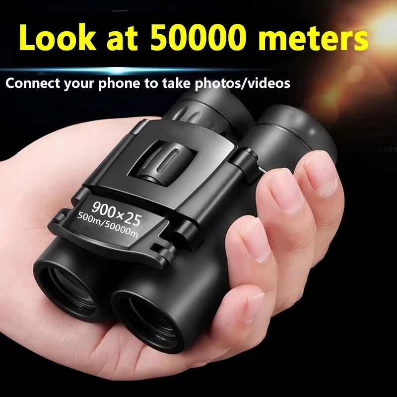 Experience the Outdoors Like Never Before with High-Power 900X25 BAK4 Binoculars - Perfect for Hunting, Travel, and Low Light Adventures!
