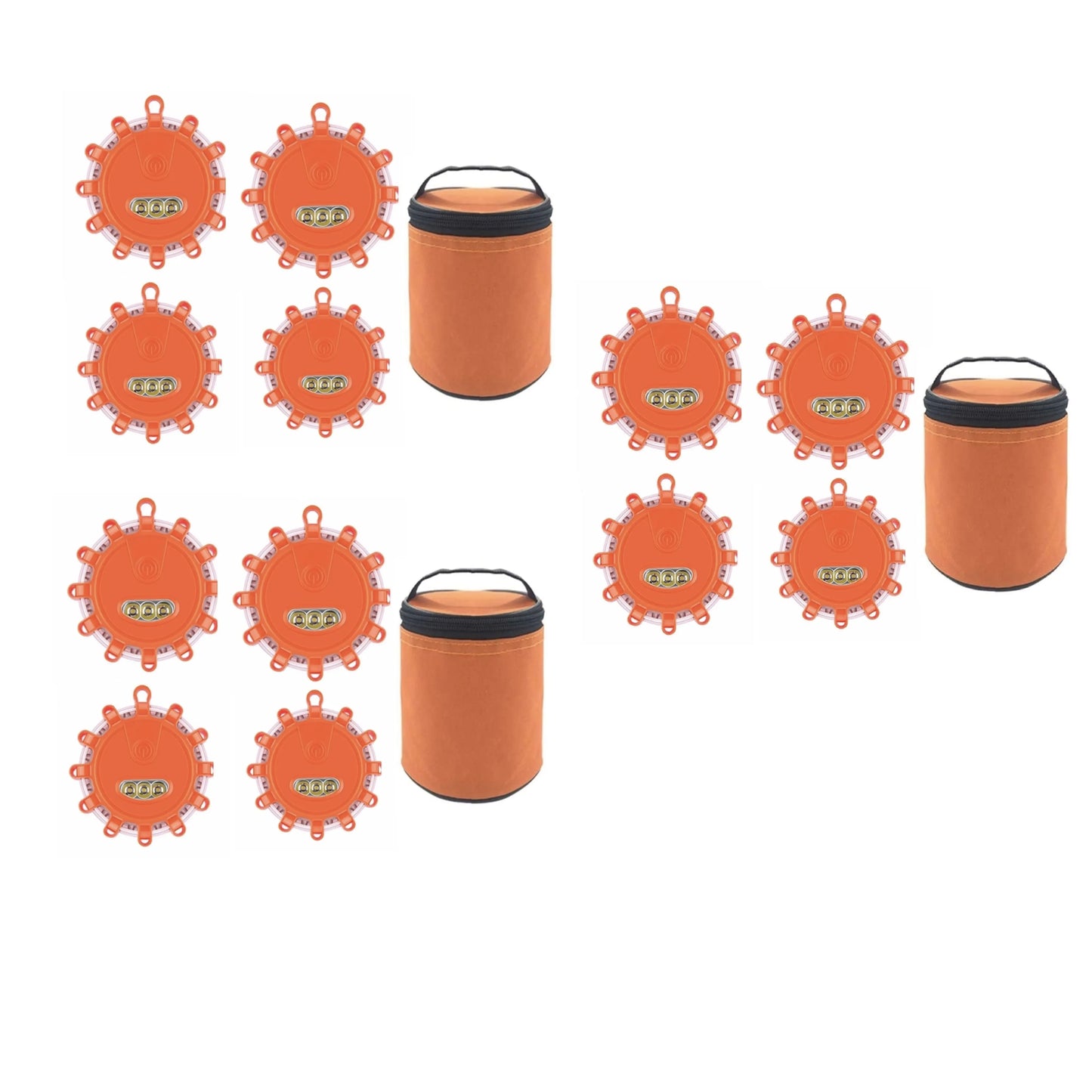 Stay Safe on the Road with Our USB Rechargeable LED Road Flares - Emergency Lights & Warning Beacons with Magnetic Base