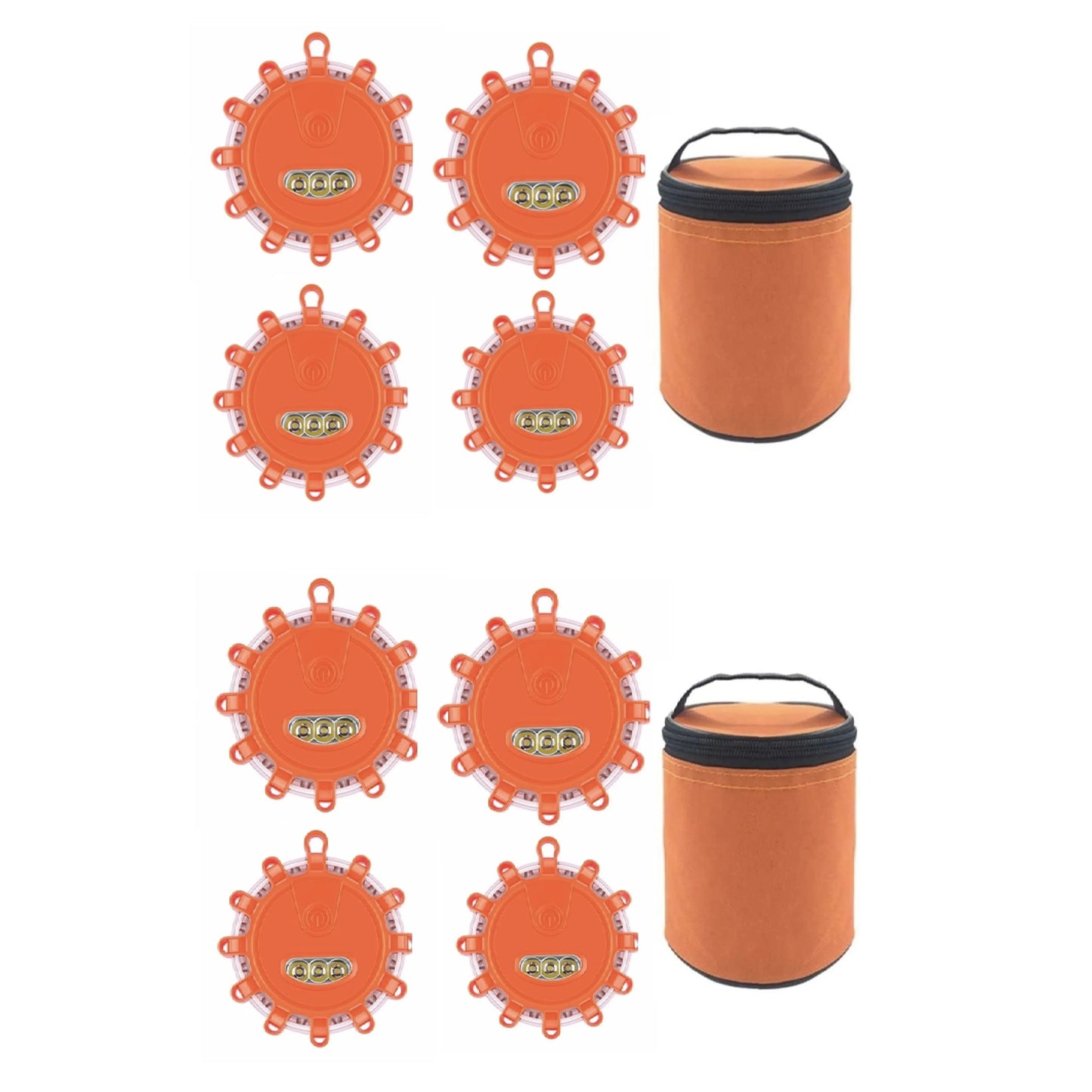 Stay Safe on the Road with Our USB Rechargeable LED Road Flares - Emergency Lights & Warning Beacons with Magnetic Base