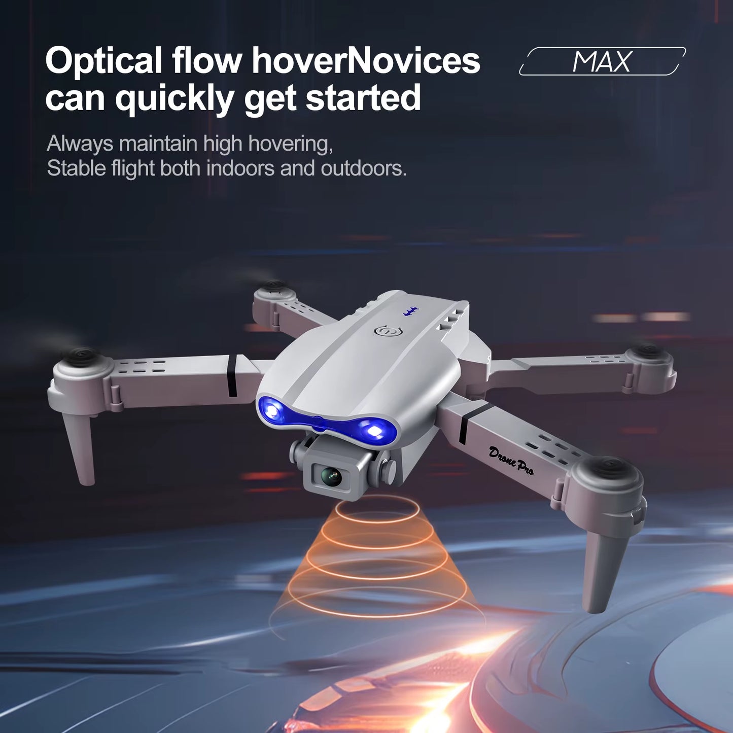 Experience Stunning Aerial Views with the White Gray E88E99 Mini Drone - Dual Camera, 8K HD Video, and Intelligent Control