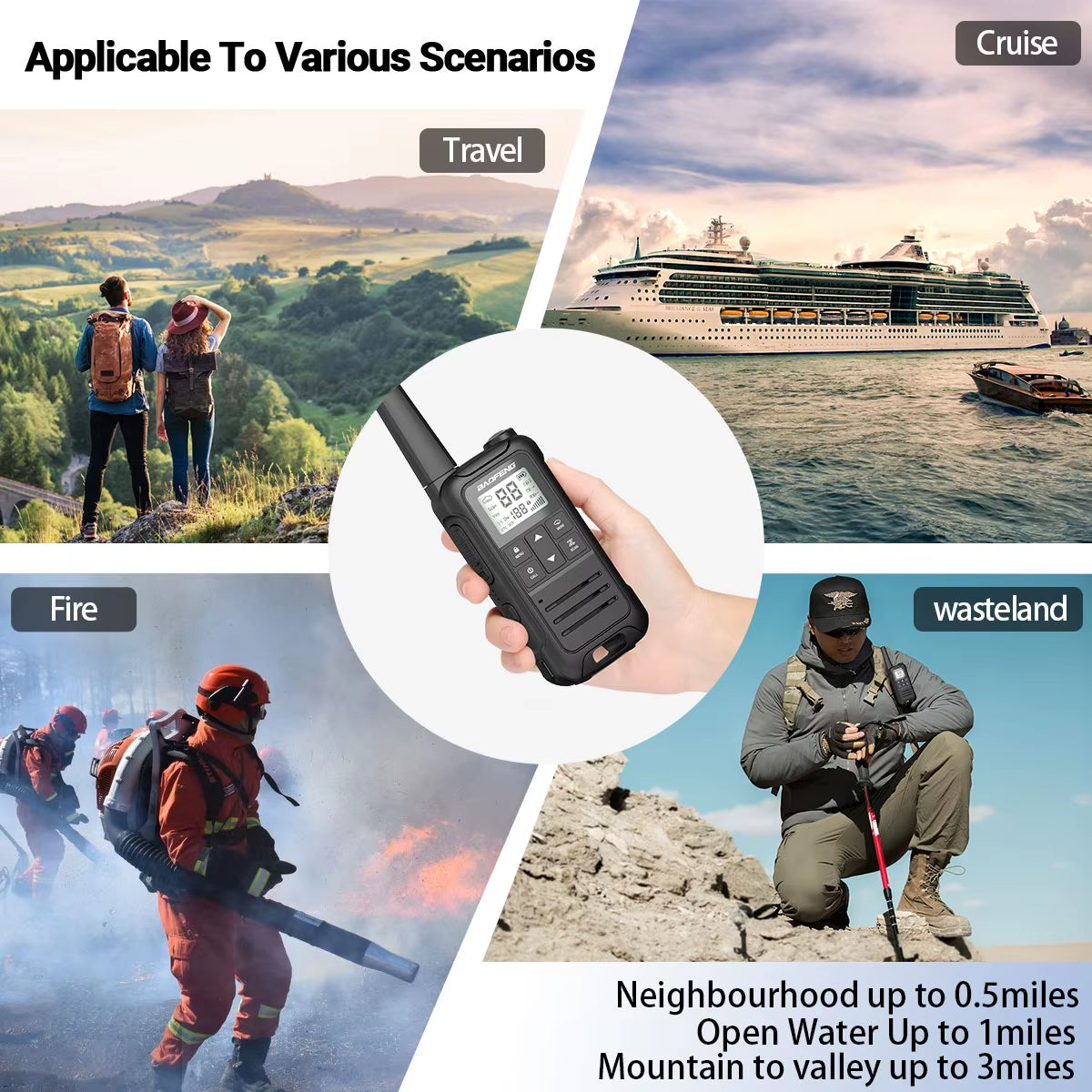 2PCS F22 PMR FRS Mini Walkie Talkie Waterproof Type-C Licence-Free NOAA Portable Two Way Ham Radio for Hunting