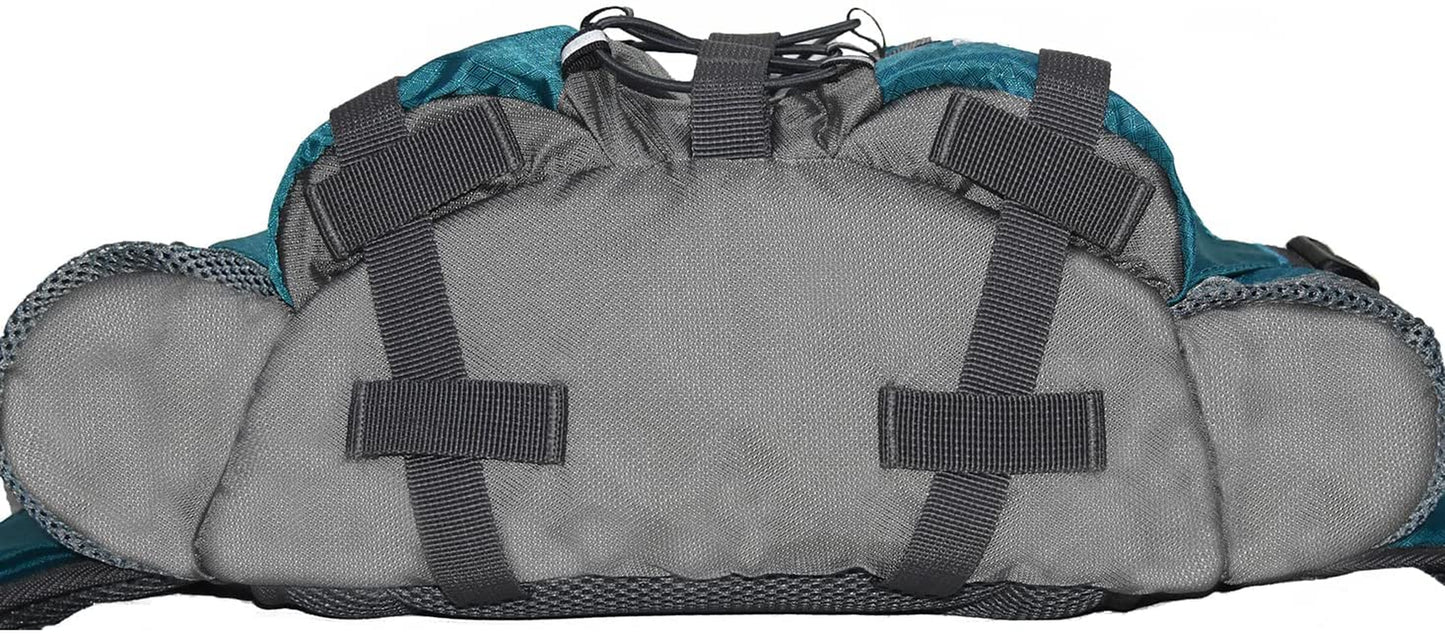Versatile Outdoor Fanny Pack with Dual Water Bottle Holders - Perfect for Hiking, Fishing, and More!
