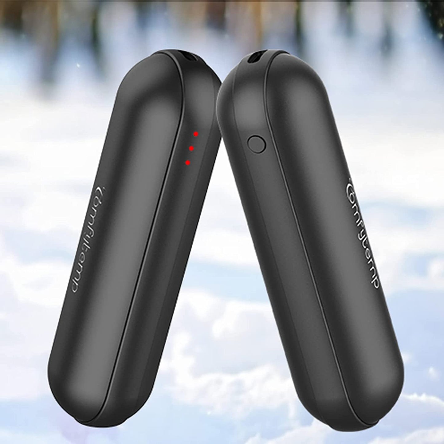 Stay Warm This Winter with Comfytemp Rechargeable Hand Warmers - 2 Packs of 4500mAh Portable USB Hand Warmers for Men, Women, and Kids