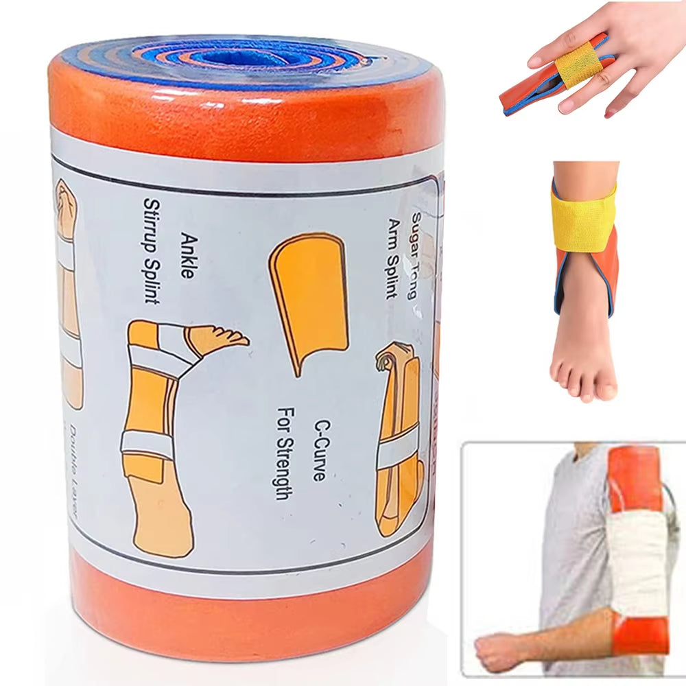 Versatile Aluminum First Aid Splint Roll - Essential Medical Polymer for Bone Stabilization in Emergencies and Outdoor Adventures