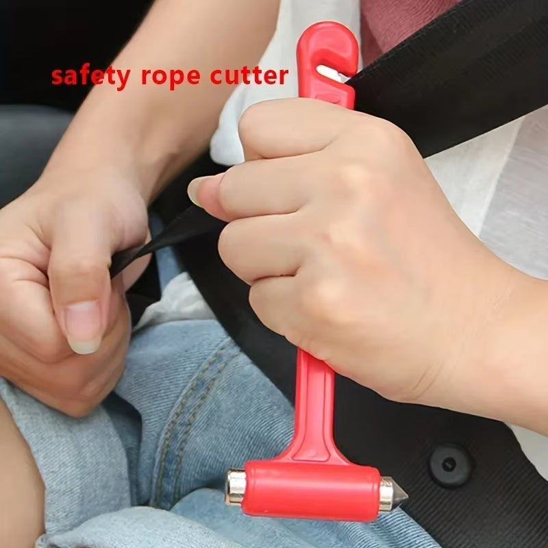 Essential Two-in-One Emergency Car Safety Hammer: Your Ultimate Glass Breaker and Seat Belt Cutter