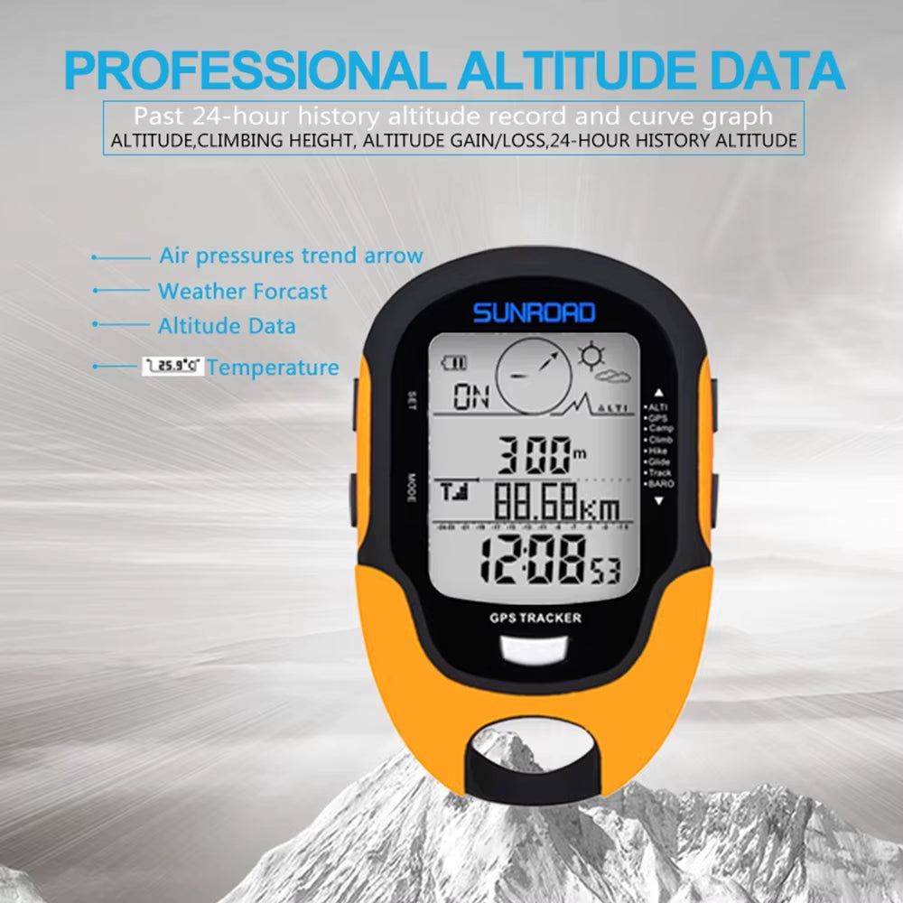 Elevate Your Outdoor Experience with the Ultimate Portable GPS Navigation Device – Digital Altimeter, Barometer, and Compass for Adventurers!