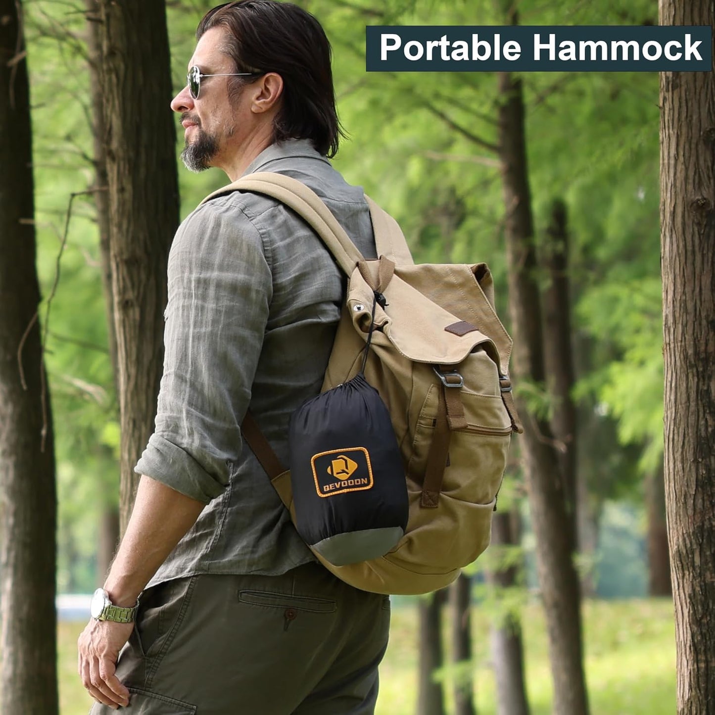 Ultimate Camping Hammock with Mosquito Net - Lightweight, Portable Parachute Nylon Hammock with Tree Straps and Heavy-Duty Carabiners for Outdoor Adventures