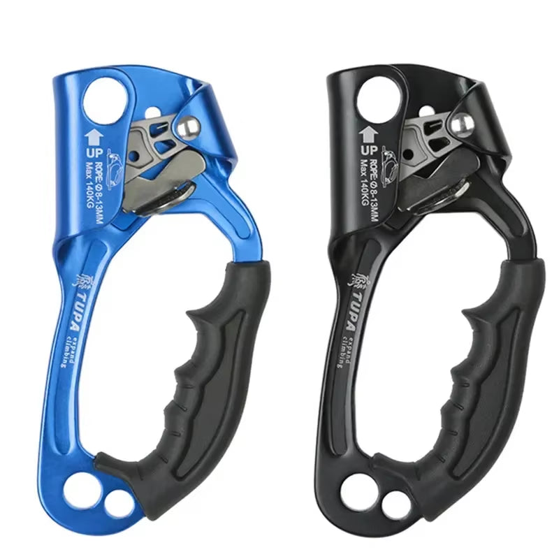 Professional Outdoor Rock Climbing SRT Hand Ascender Device Mountaineer Handle Ascender Left and Right Hand Climbing Rope Tools