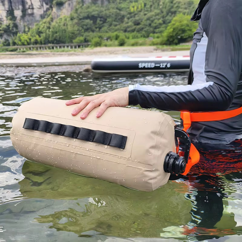 10L PVC Inflatable Swim Buoy - Your Essential Safety Float for Open Water Swimming, Camping, and Hiking Adventures
