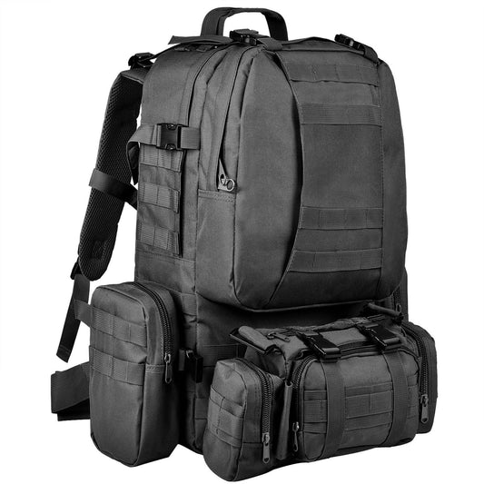 60L Versatile Camping and Hiking Backpack - Ultimate Outdoor Adventure Companion in Black