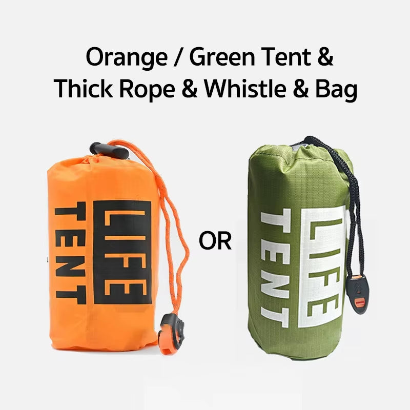 Emergency Survival Tent Shelter for 2 - Your Essential Outdoor Companion for Camping and Hiking Adventures