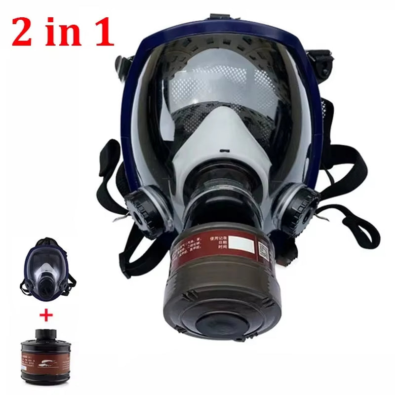 Experience Ultimate Protection with the Full Face Respirator Gas Mask - Ideal for Chemical Fumes, Spray Painting, and Tactical Survival
