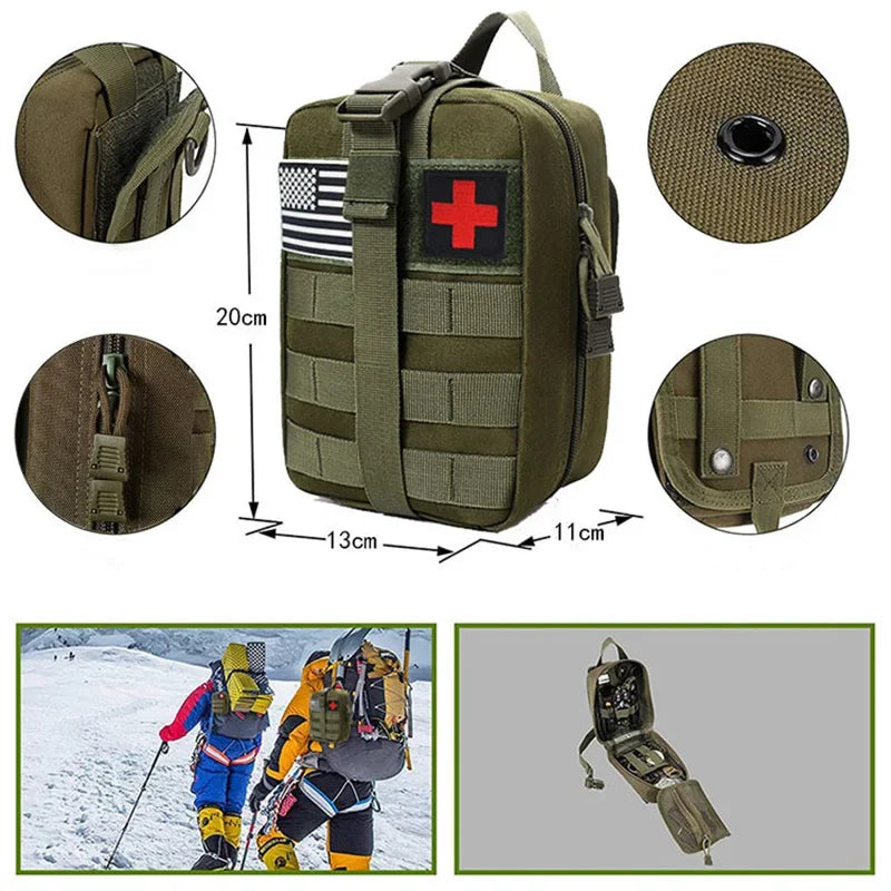 Ultimate Survival First Aid Kit - Essential Molle Gear for Camping & Hiking Emergencies