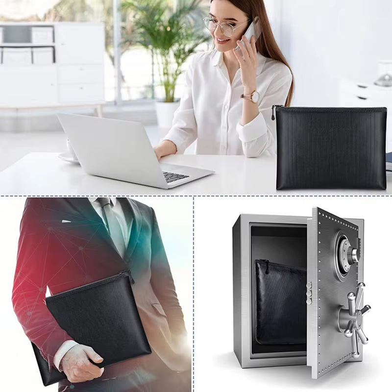 Ultimate Fireproof & Waterproof Document Envelope - Secure Your Valuables with Style in S/M/L Sizes