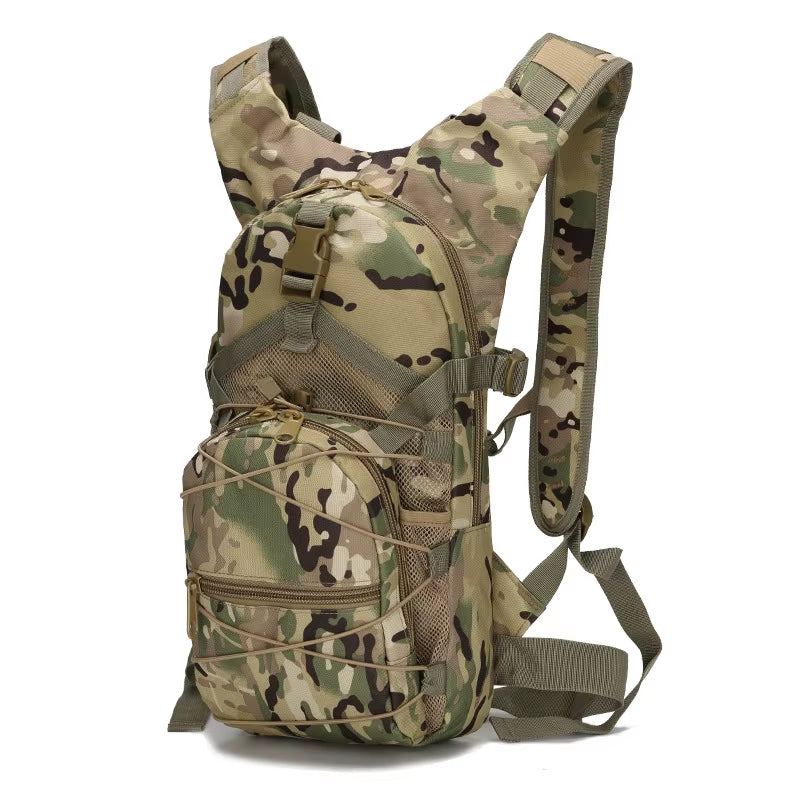 15L Molle Tactical Backpack - Versatile Outdoor Cycling, Hiking, and Camping Gear with Hydration System
