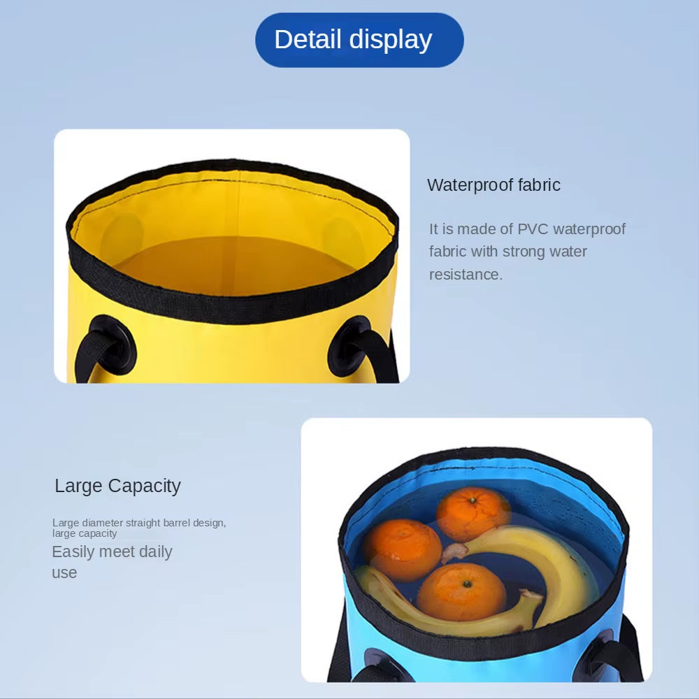 Discover the Ultimate 12/20L Foldable Waterproof Bucket for Outdoor Adventures and Easy Water Storage!
