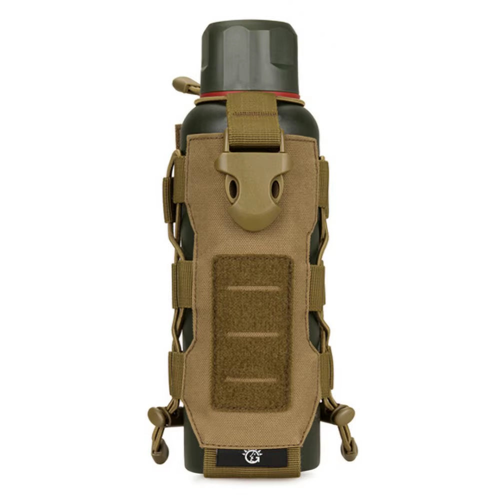 Durable Tactical Molle Nylon Water Bottle Holder for Outdoor Adventures - Adjustable Camping Canteen Cover