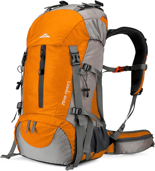 50L Waterproof Hiking Backpack with Rain Cover - Lightweight 45+5L Backpacking Essentials for Adventurers