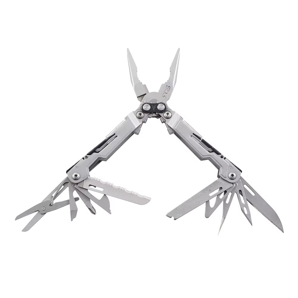 Powerpint 18-in-1 Tactical Multi-Tool - Your Ultimate Companion for Camping, Survival, and Hiking Adventures