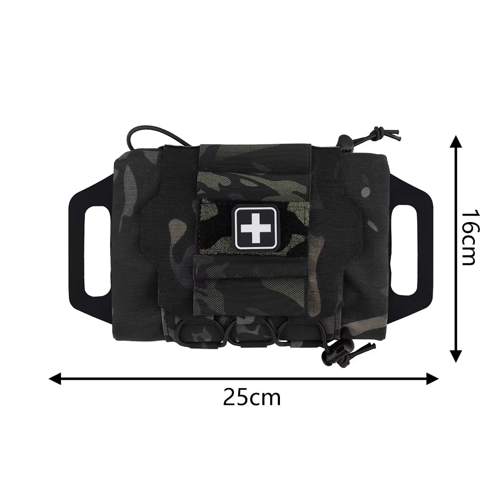 Molle Rapid Deploy First Aid Kit - Essential Survival Hunting Bag with Grip for Outdoor Adventures