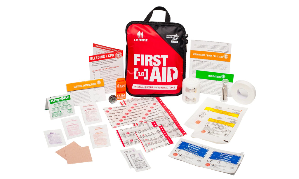 Essential Adventure First Aid Kit 1.0 - 49-Piece Emergency Gear for Campers and Hikers