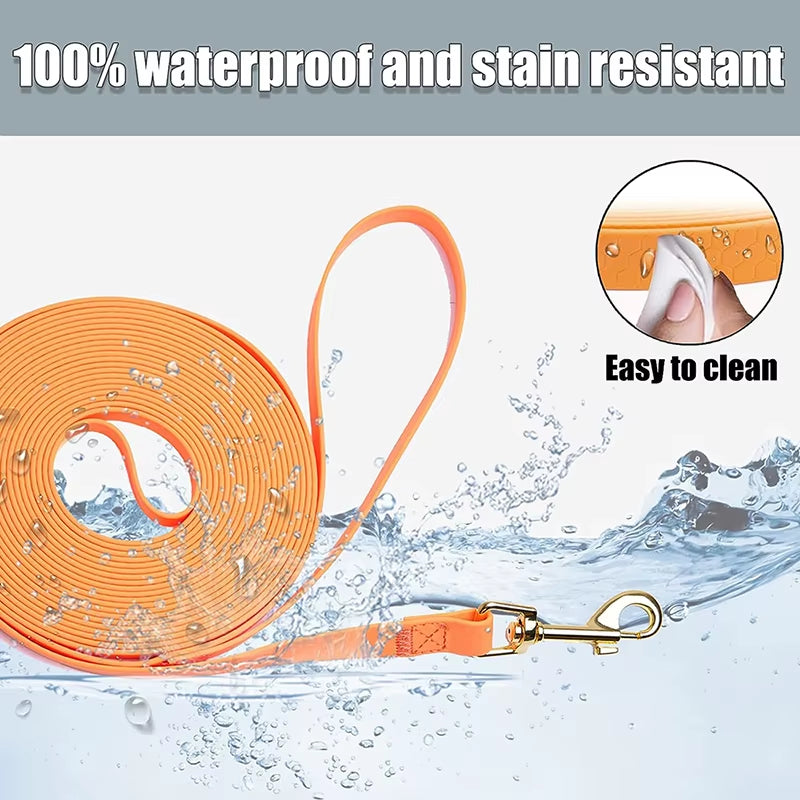 Explore the Ultimate Premium Waterproof Dog Leash - Durable PVC, Easy to Clean, Perfect for All Dog Sizes and Adventures!