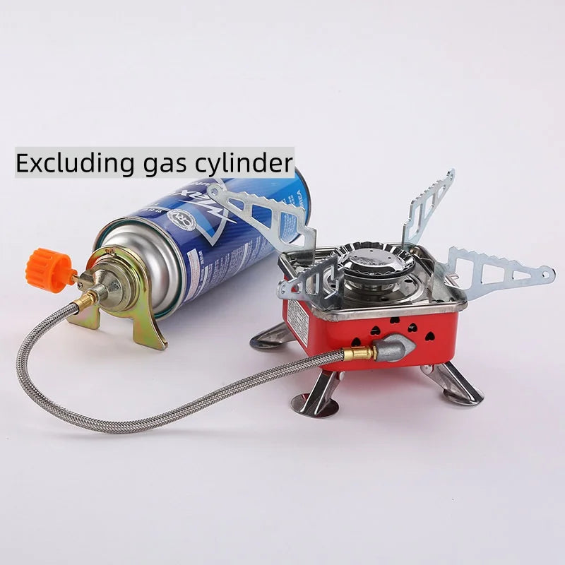 Portable Burner Camping Foldable Windproof Outdoor Gas Tank Stove for Backpacking Camping Hiking Picnic Camping Burner BBQ Grill