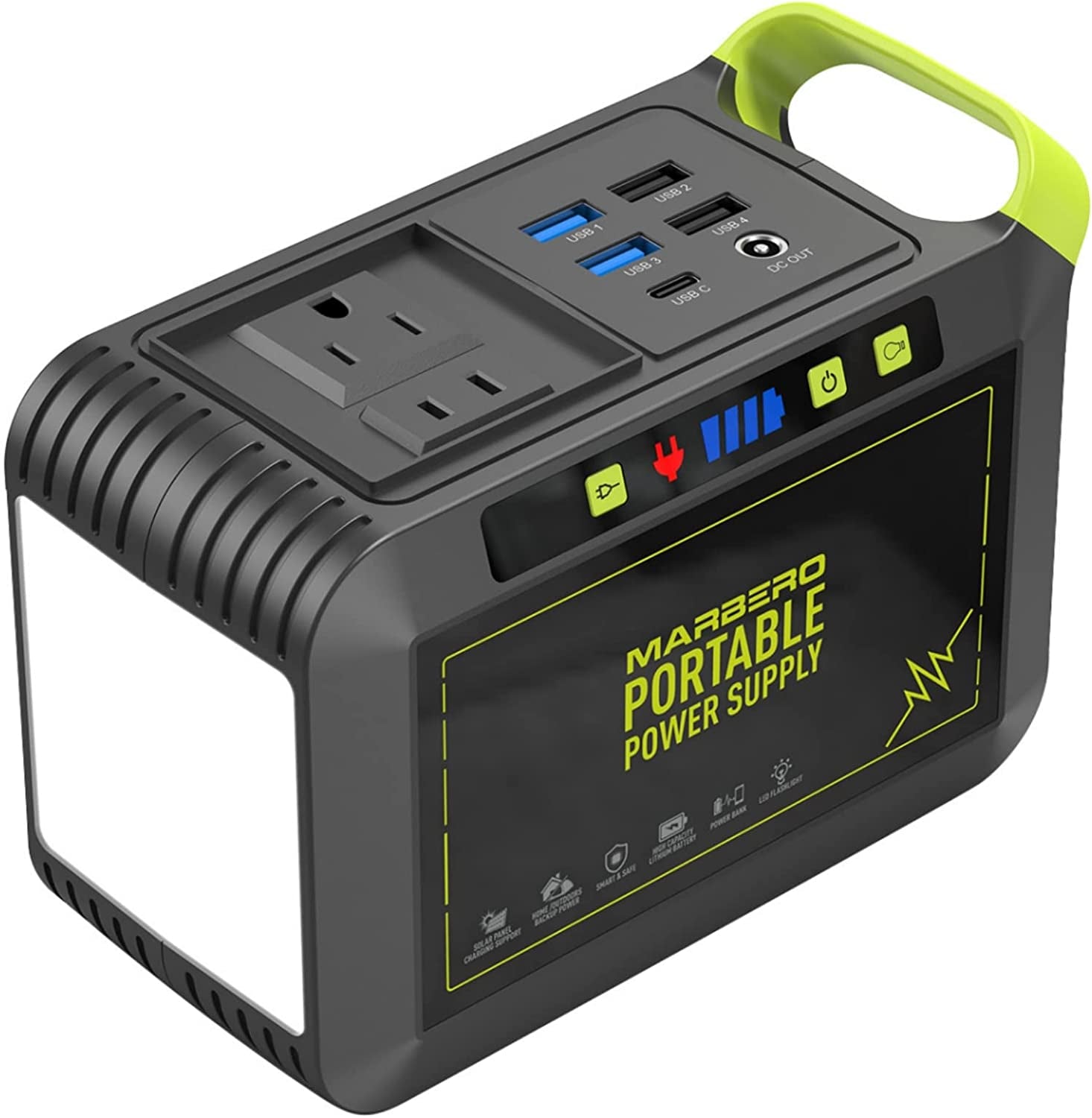 Power Up Your Adventures with the 88Wh Portable Power Station - Fast Charging Lithium Battery Solar Generator for Camping, RVs, and Emergency Backup