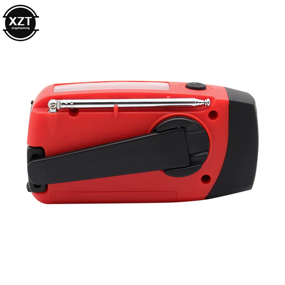 Ultimate Portable AM/FM/WB Radio with Solar Hand Crank and LED Lighting – Your Essential Outdoor Emergency Companion!