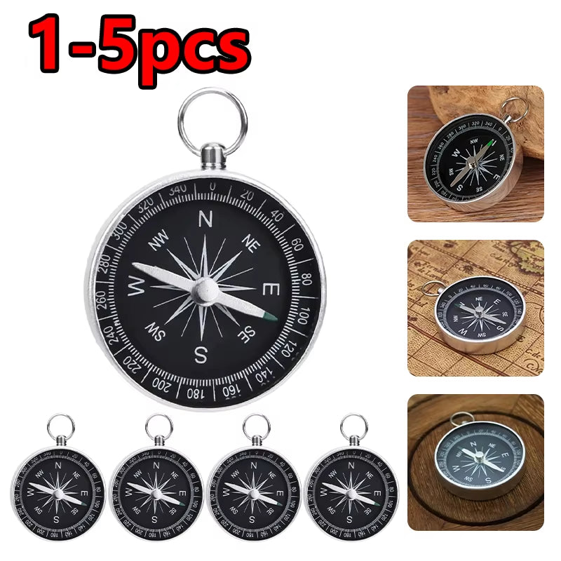 Compact Portable Compass with Key Ring - Your Ultimate Navigation Companion for Camping and Hiking Adventures