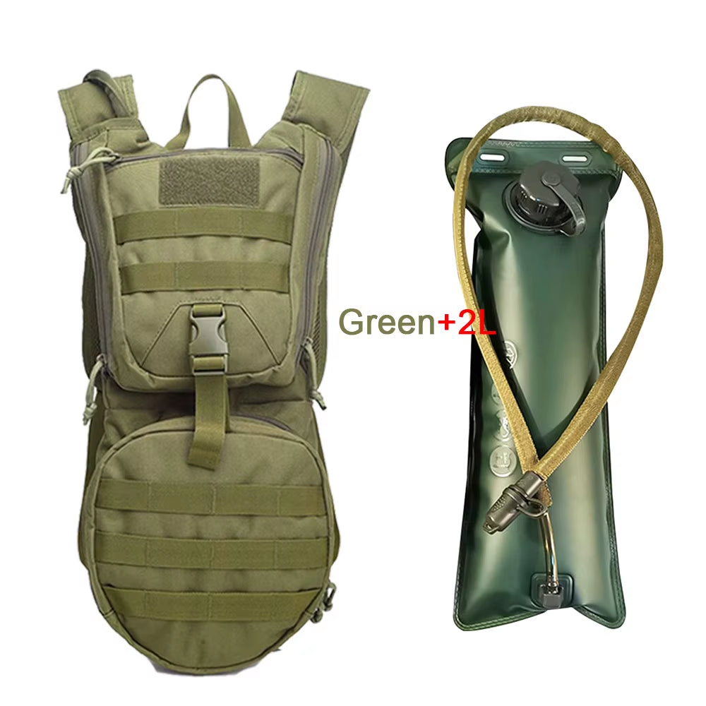 Ultimate Tactical Hydration Backpack with 2/3L Water Bag - Your Perfect Companion for Hiking, Cycling, and Climbing Adventures