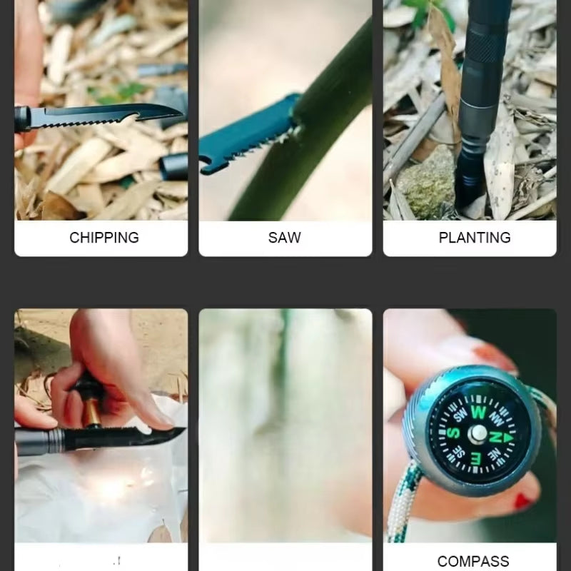 CEOI GWOK Ultra-Light Compact Trekking Poles with Quick Lock System & Ergonomic Grip - Ideal for Hiking, Climbing & Trekking Adventures