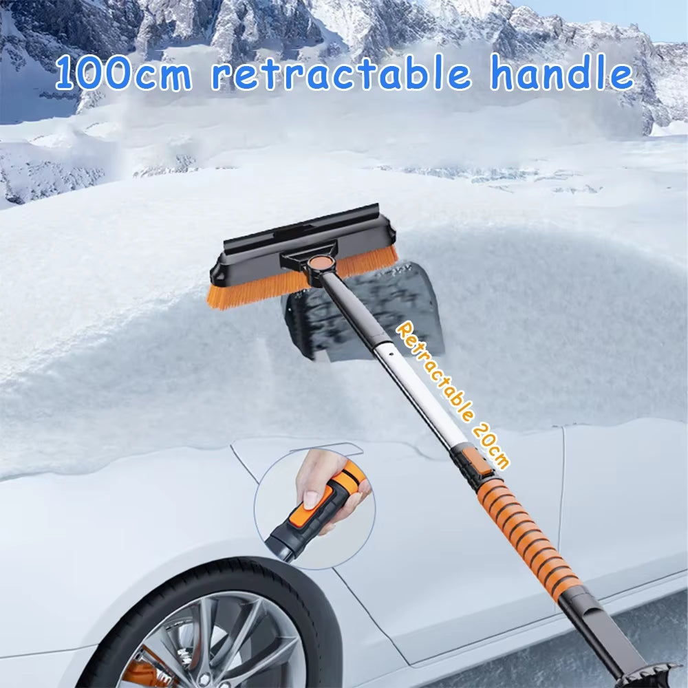 Ultimate Winter Car Ice & Snow Removal Tool Set - Effortlessly Clear Snow and Ice with Our Retractable Brush & Shovel!