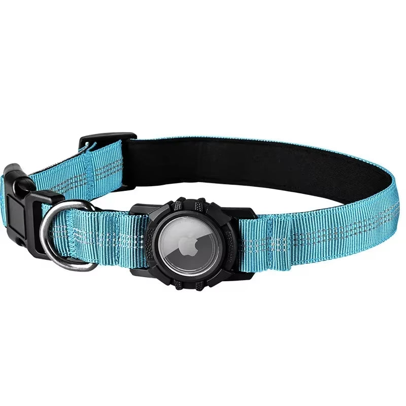 Reflective Waterproof Dog Collar with Airtag Locator - Anti-Loss Pet Safety Solution