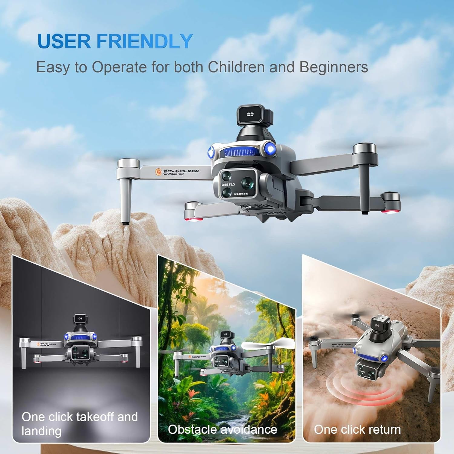 Unleash Your Creativity with the S119 4K GPS Drone - Dual Camera, 50-Minute Flight Time, and Intelligent Obstacle Avoidance for Stunning Aerial Photography